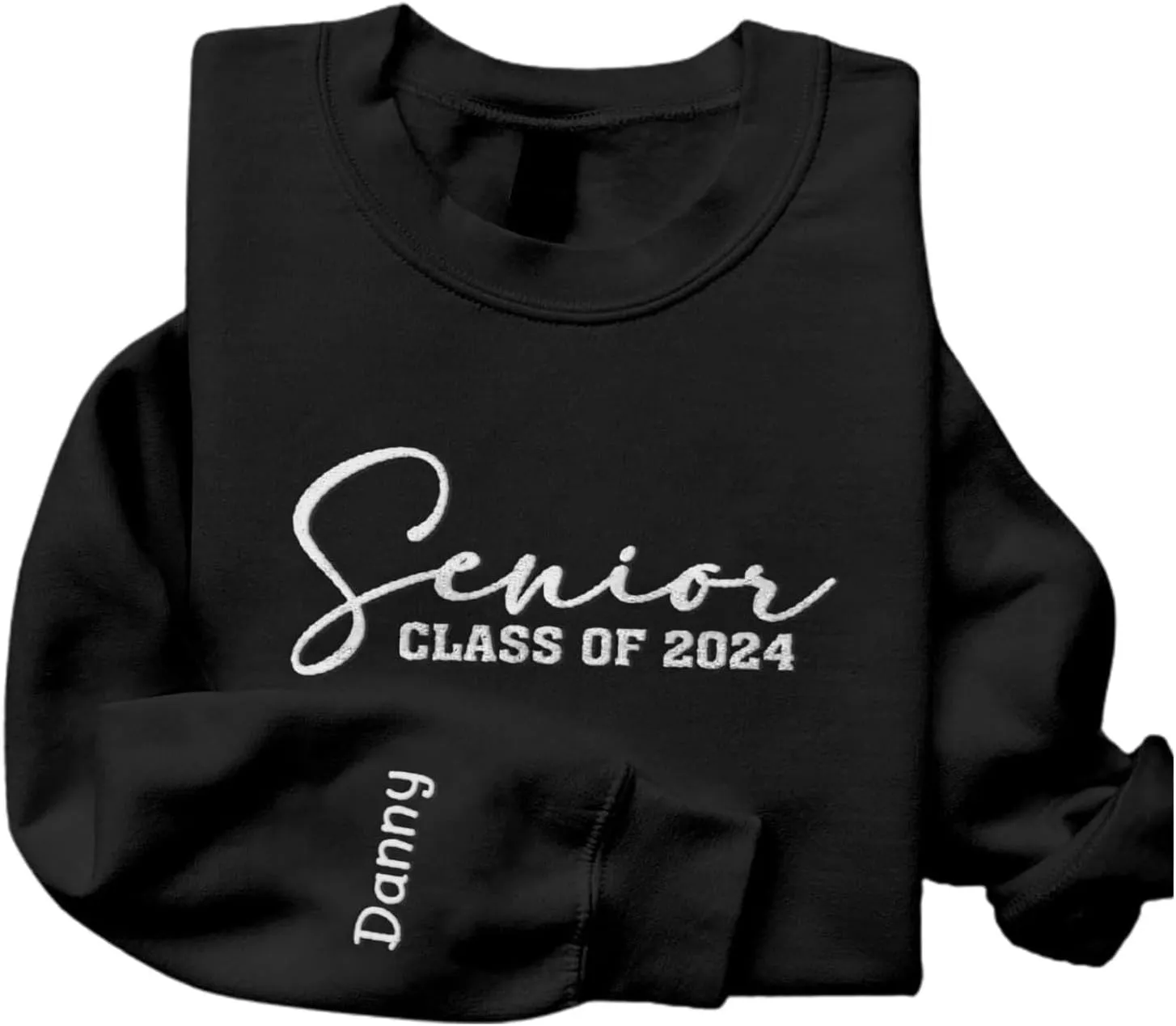 Personalized Senior 2025 Embroidered Sweatshirt Graduation 2025 Class Of 2025 Senior Class Senior Embroidered Sweatshirt