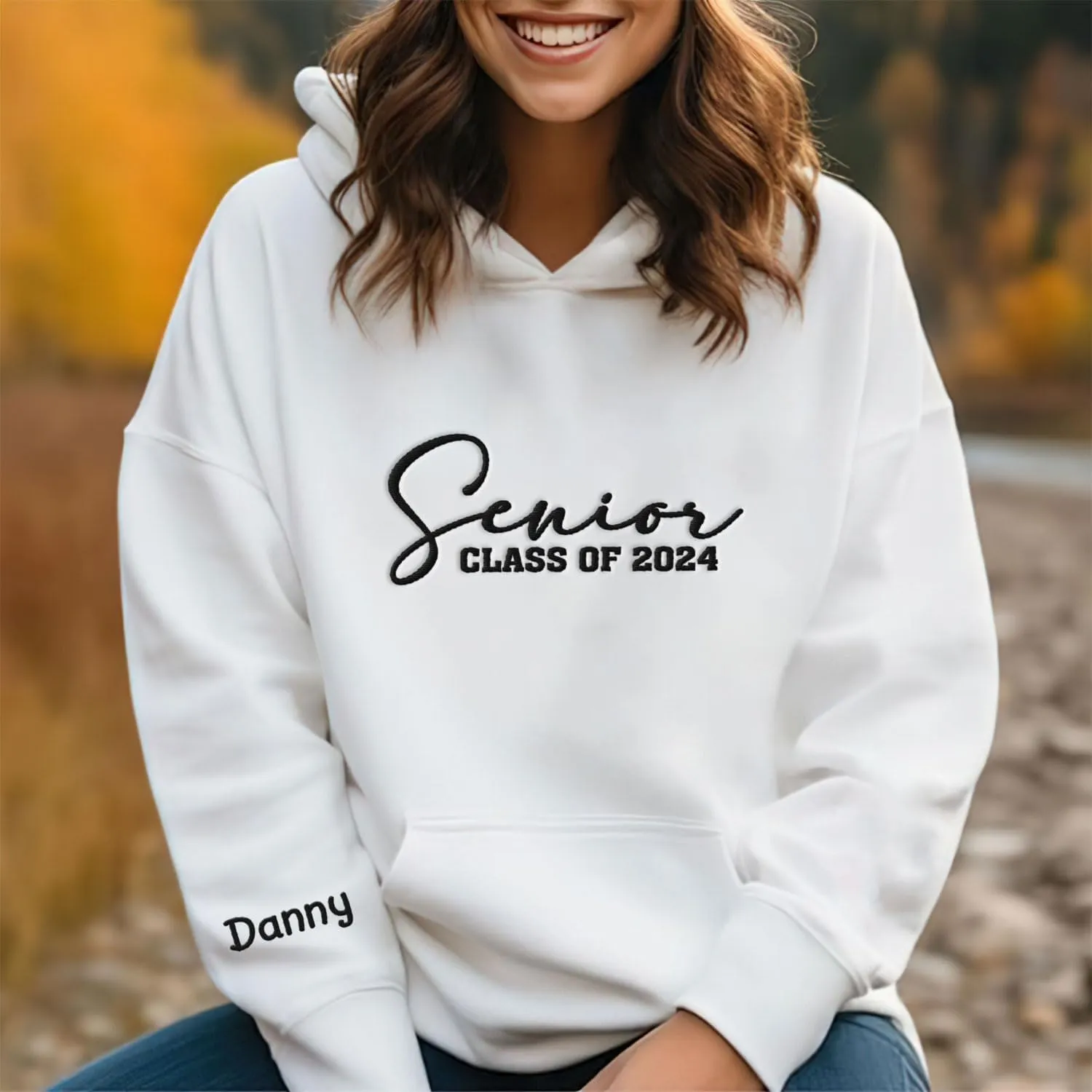 Personalized Senior 2025 Embroidered Sweatshirt Graduation 2025 Class Of 2025 Senior Class Senior Embroidered Sweatshirt