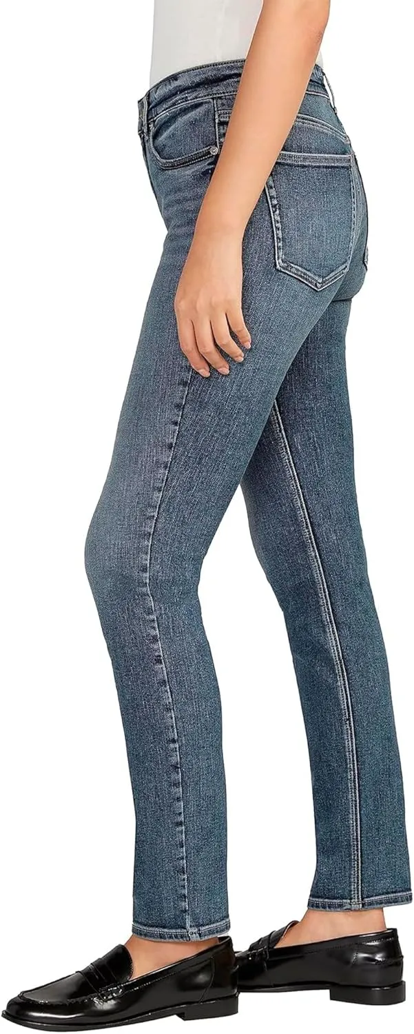 Silver Jeans Co. Women's Most Wanted Mid Rise Straight Leg Jeans