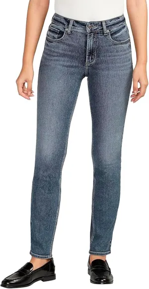 Silver Jeans Co. Women's Most Wanted Mid Rise Straight Leg Jeans