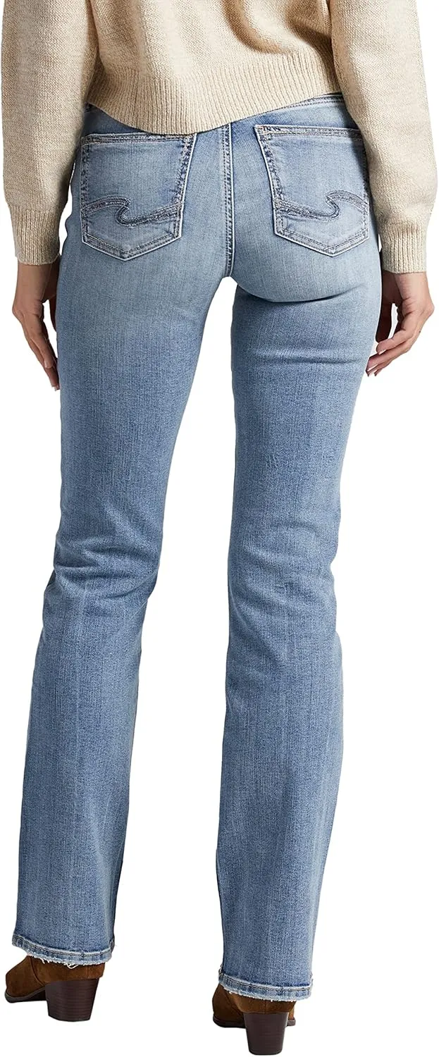 Silver Jeans Co. Women's Suki Mid Rise Slim Bootcut Jeans
