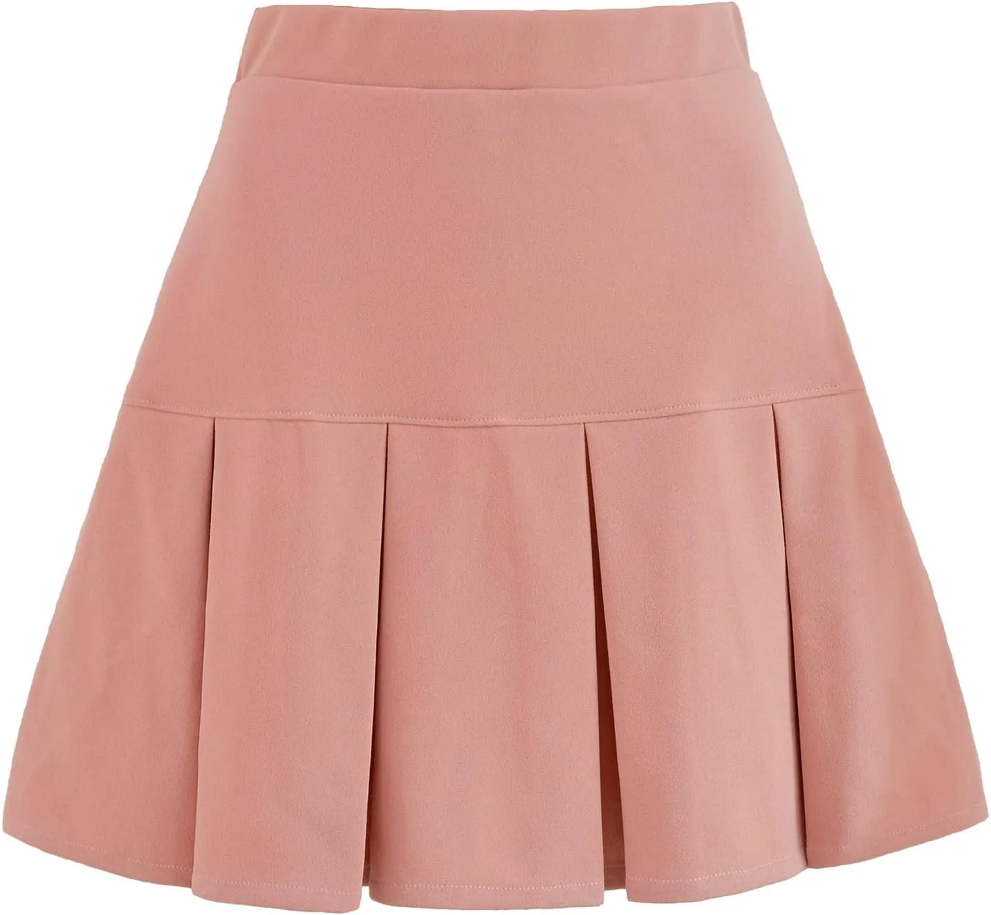 Skirts for Women Trendy Classic Daily Elegant Casual Solid Color Skirt Pleated Waist Design Mini Skirt Fall