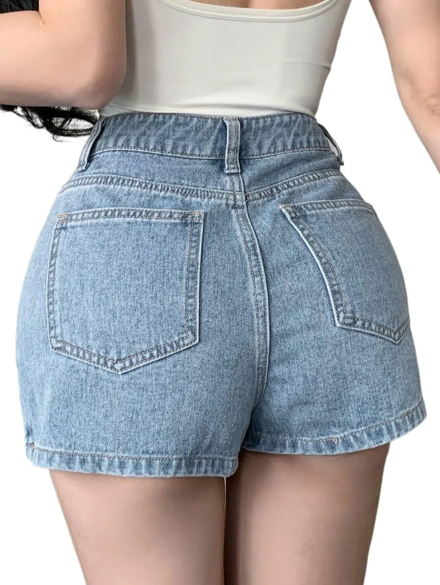 SperLucky Jeans for Women High Waisted Stretchy Short Jeans Denim Three Quarter Pants