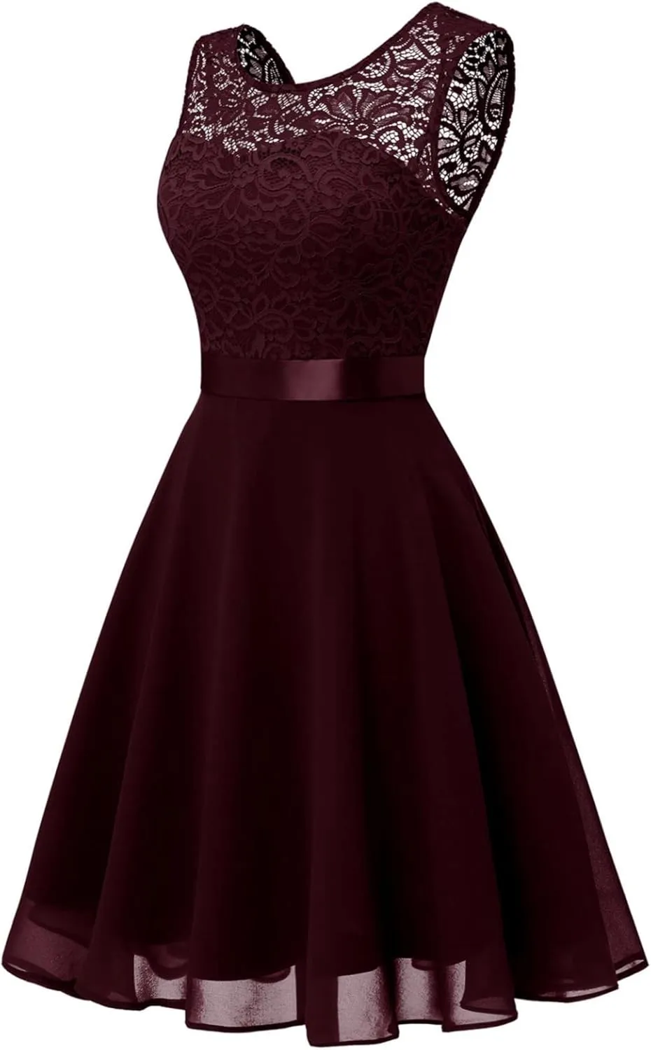 Summer Dresses for Women Floral Lace Fashion Casual Fit A Line Sleeveless Dresses for Women 2025 Swing Party Outfits
