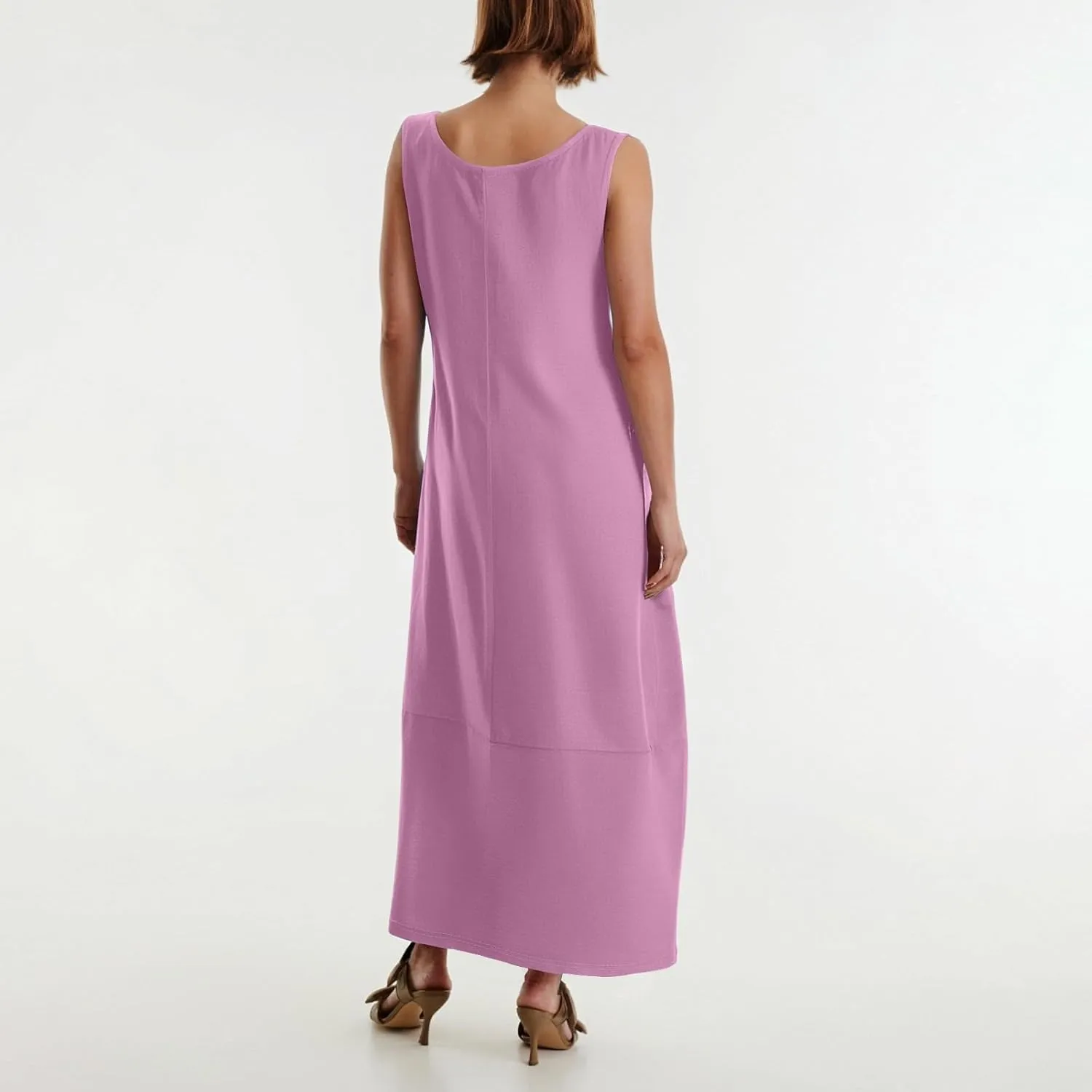 Sundresses for Women,2025 Summer Casual Scoop Neck Sleeveless Tank Maxi Dress,Trendy Floral Beach Vacation Dress