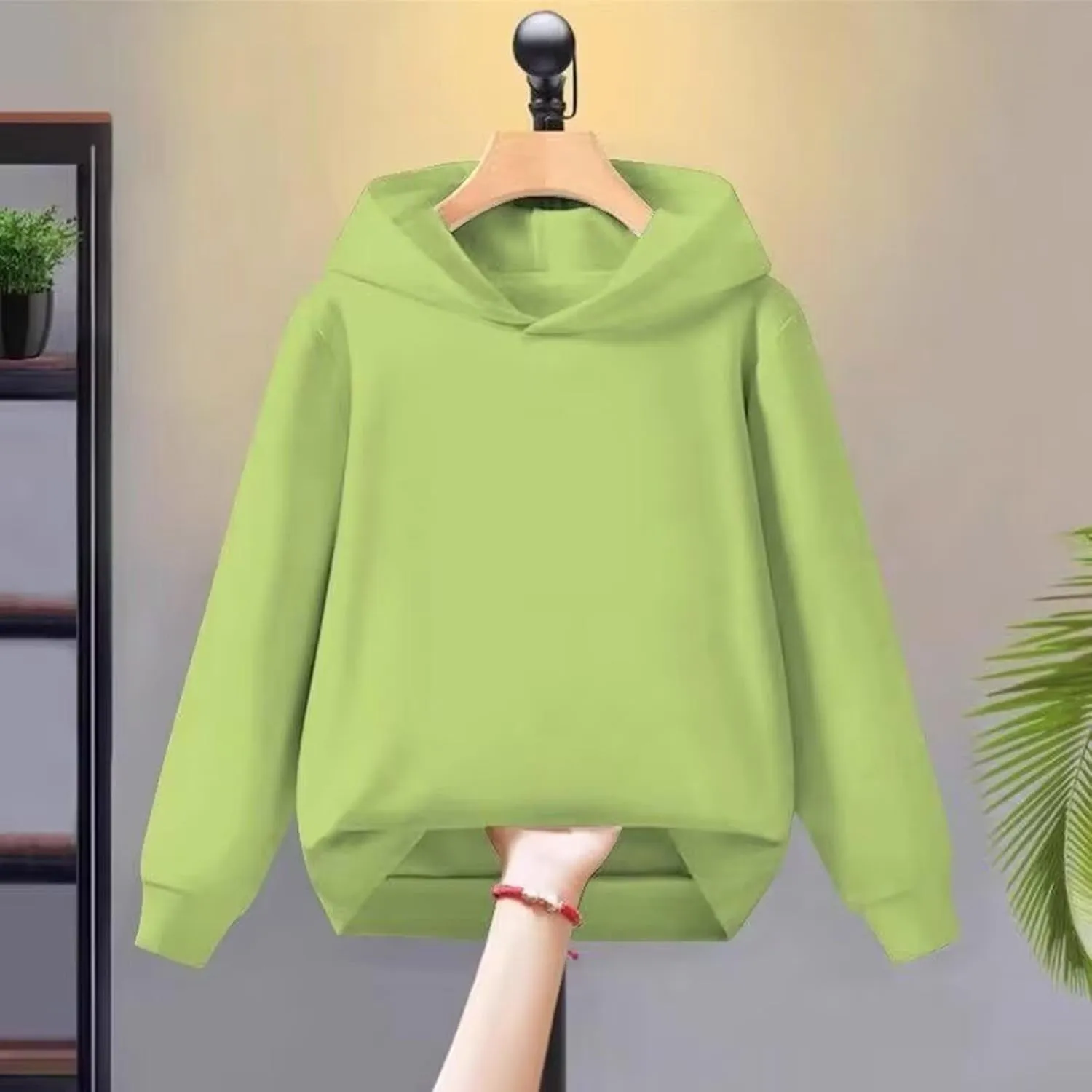 Unisex Toddler Kids Solid Color Hooded Pullover Sweatshirt Long Sleeve Casual Basic Hoodie Trendy Preppy Clothes Tops