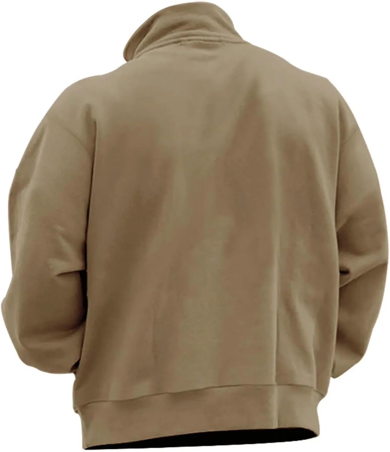 Wankang Men's Quarter Zip Pullover Casual Midweight Sweatshirts Fashion Fleece Sweatshirt Polo Shirt for Men