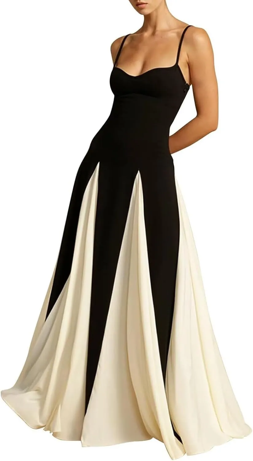 Wedding Guest Dress The Waist Flowy Swing Maxi Dress Formal Dresses Dressy Vacation Dresses 2025