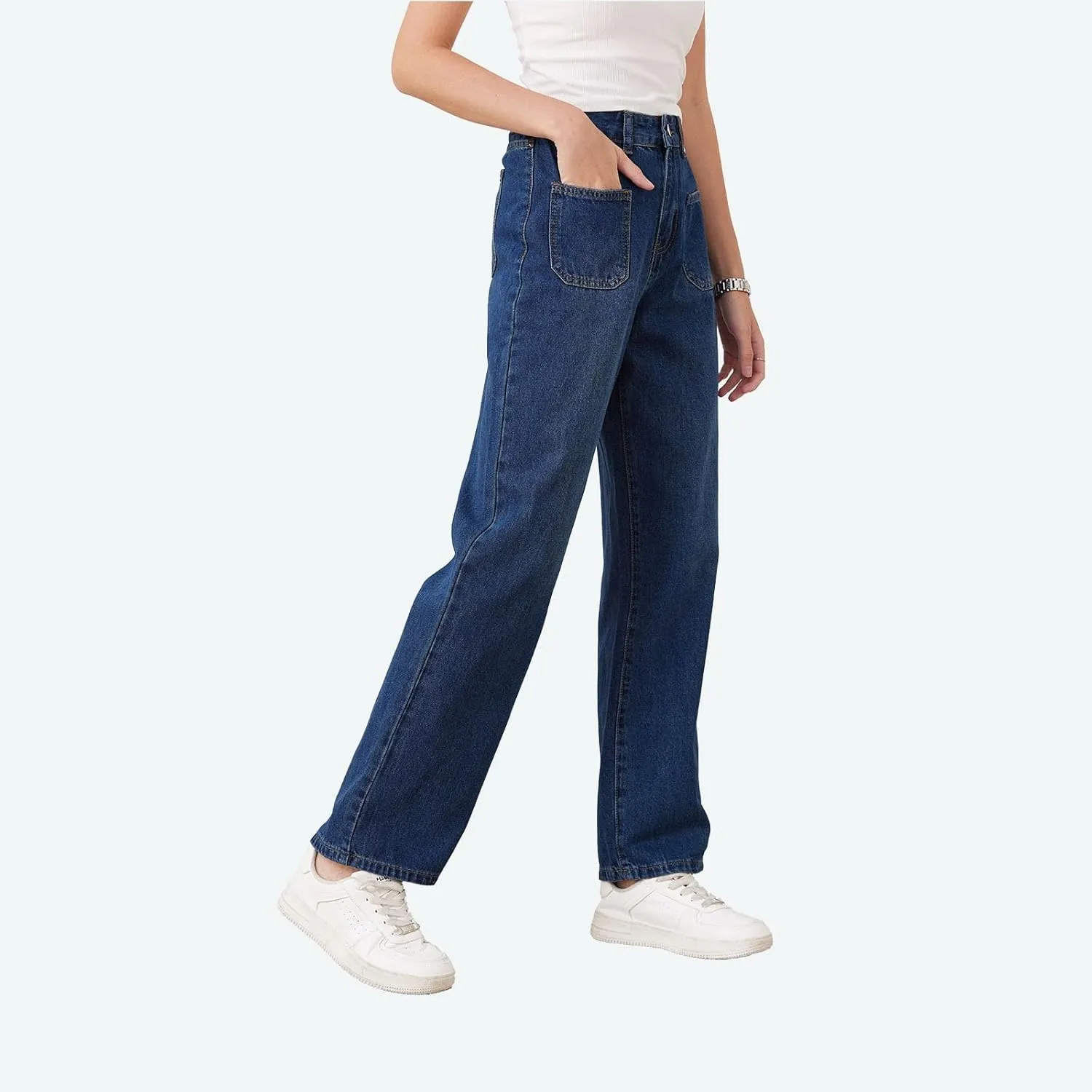 Wide Leg Jeans for Women Baggy Jeans for Woman High Waisted Loose Wide Leg Jean Womens Boyfriend Y2K Pants Trendy