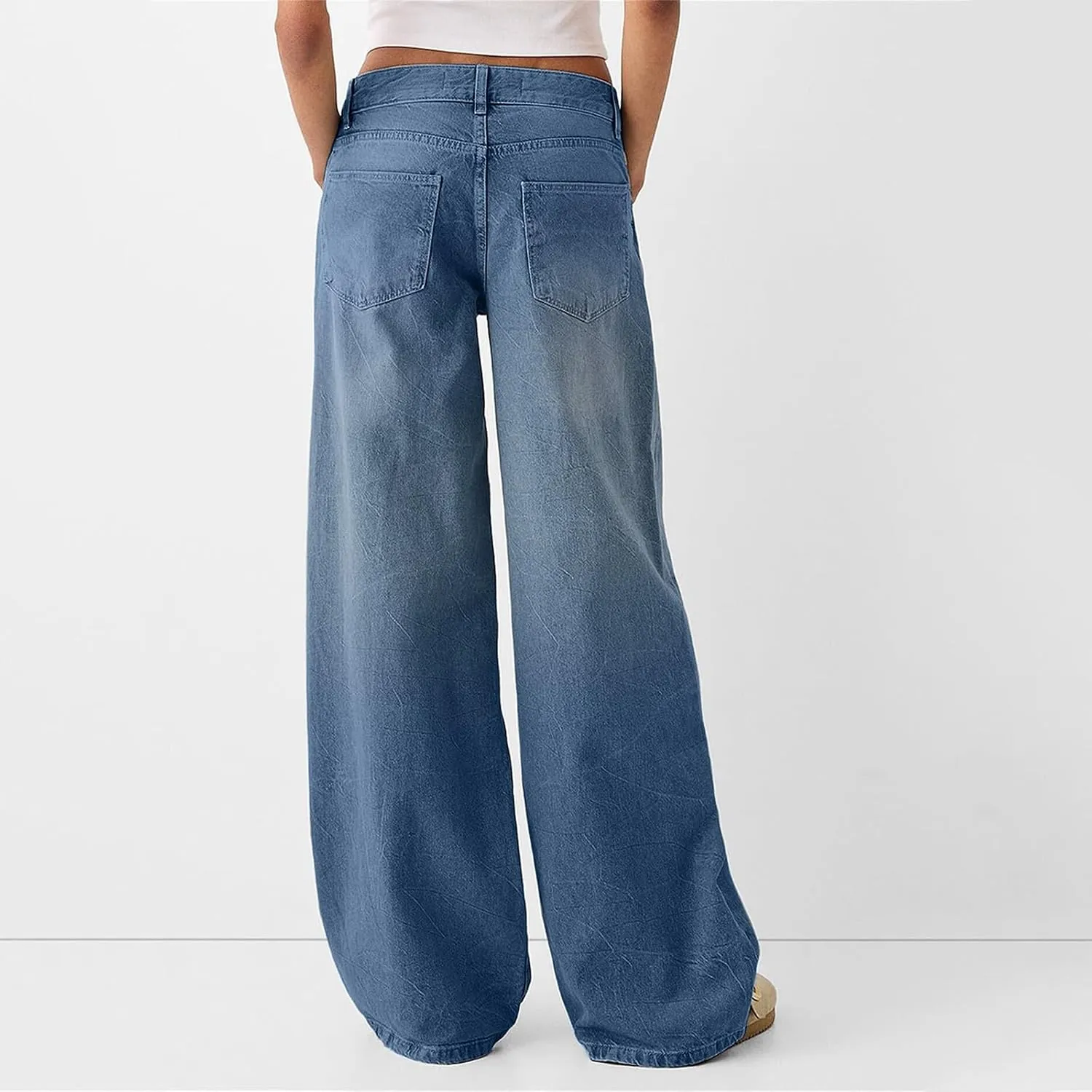 Wide Leg Jeans for Women Baggy Jeans for Woman High Waisted Loose Wide Leg Jean Womens Boyfriend Y2K Pants Trendy