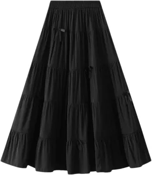 Women Elegant Elastic High Waist Bow Slim Skirts
