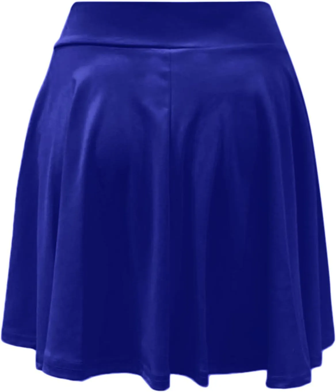 Women Skirt with Shorts High Waist Side Zipper Pleated Wrap Solid Color Casual Summer A Line Mini Skirts
