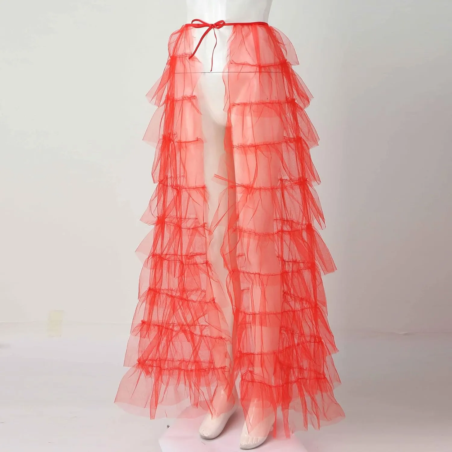 Women's Bodycon Mini Woman's Cake High Waist Skirt Pleated Skirt Bubble Skirt Long High Low Ruffles Party Tulle