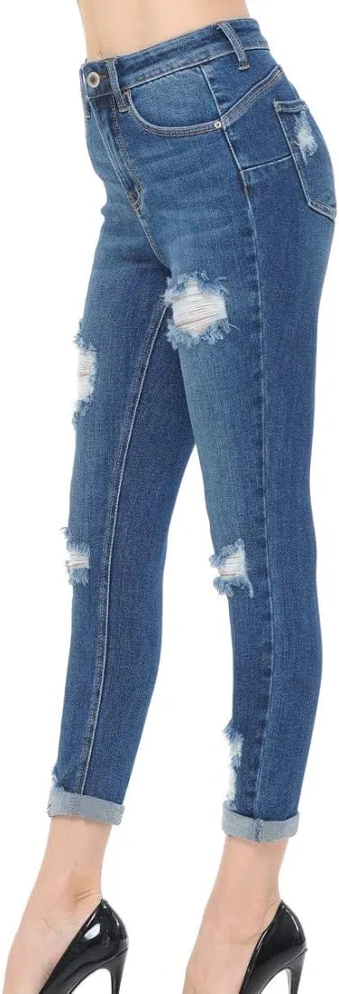 Womens Capri Jeans by Wax  Stretchy Denim, Plus Size, Mid-Rise Crop