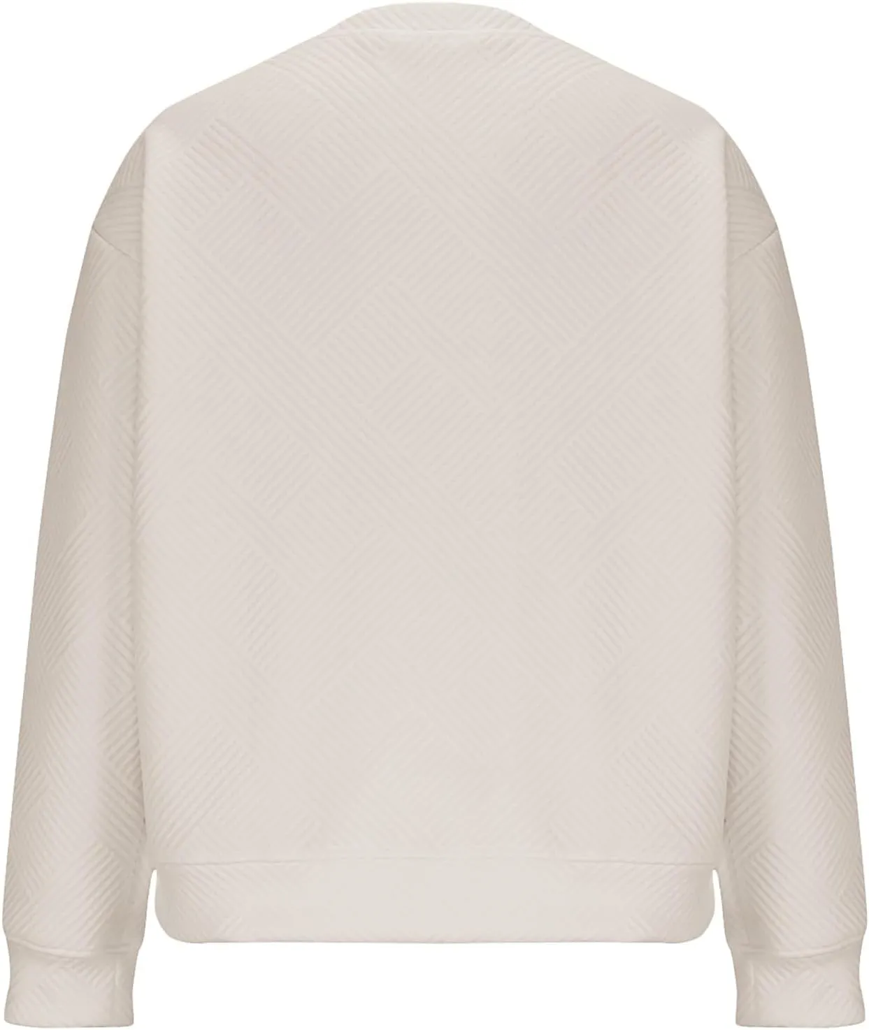 Women's Casual Shirts Textured Crewneck Long Sleeve Oversized Pullover Sweatshirts Fall Loose Fit Workout Tunic Tops