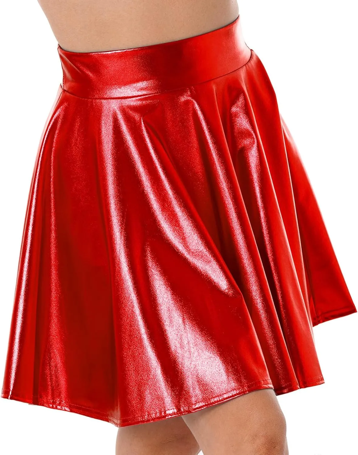 Women's Fashion Mini Elastic Pleated Skirts High Waist School Uniform Skater Short Skirts