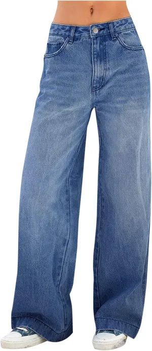 Women's High Waisted Jeans Waisted Trousers Jeans Lace Poket Denim Women's Jeans Casual Denim Pants Pants for Women