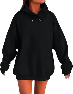 Womens Oversized Hoodies Sweatshirts Fleece Hooded Pullover Fall Outfits Tops for Women Trendy Y2k Clothes