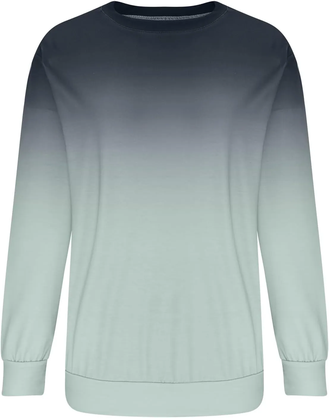 Womens Tie-Dye Y2k Hoodies Crewneck Sweatshirts Oversized Casual Blouse Trendy Long Sleeve Loose Lightweight Shirt