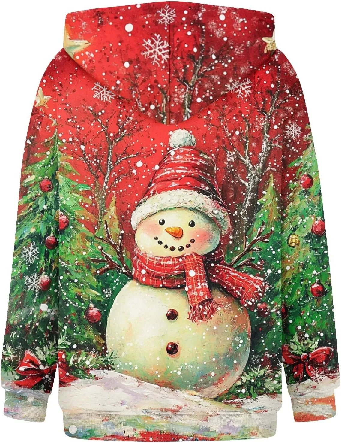 ZEFOTIM Fleece Hoodie Women Cute Fall Hoodie Fuzzy Sweatshirt Lightweight Vacation Long Sleeve Pullovers