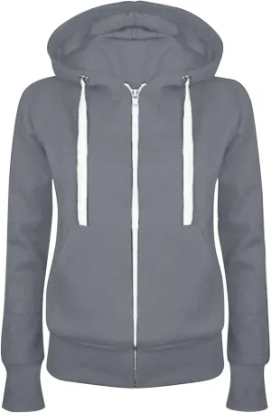 Zip Up Hoodies For Women Fall Long Sleeve Lightweight Basic Sweatshirt Solid Color-Block Casual Long Sleeve Jackets
